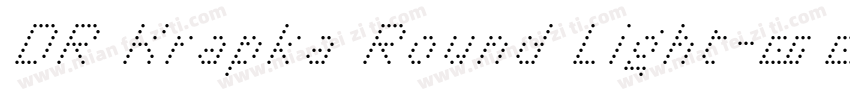 DR Krapka Round Light字体转换